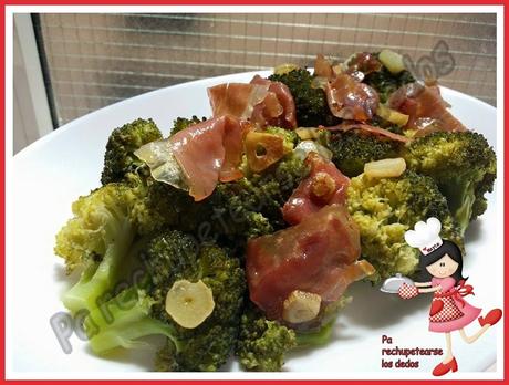 *Brócoli con jamón serrano (olla GM-e y tradicional)