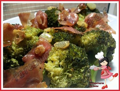 *Brócoli con jamón serrano (olla GM-e y tradicional)