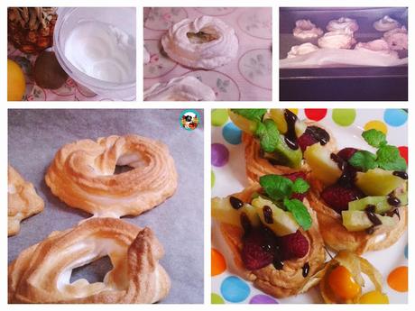Merengue con fruta Merengue con fruta