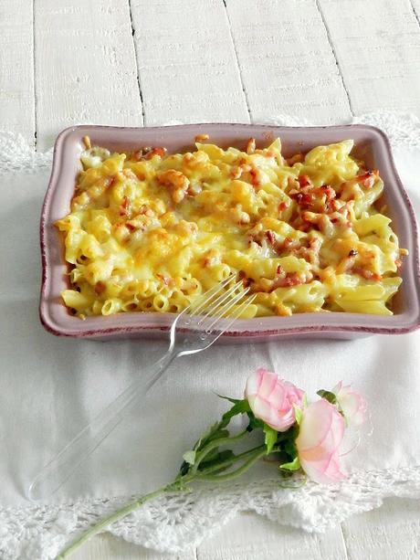 Macarrones bacon cheese Foster