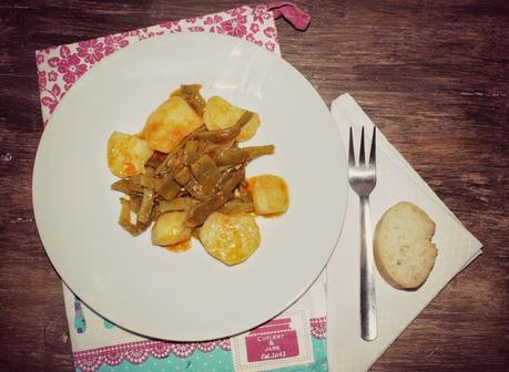 VAINAS CON PATATAS & LENGUADO EN SALSA VERDE VAINAS CON PATATAS & LENGUADO EN SALSA VERDE