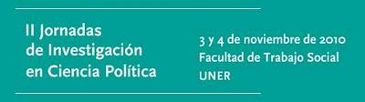 II Jornadas de Investigación en Ciencia Política - UNER