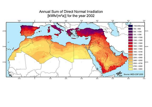 Atlas Solar para el Mediterráneo presentado por el centro aerespacial alemán Atlas Solar para el Mediterráneo presentado por el centro aerespacial alemán