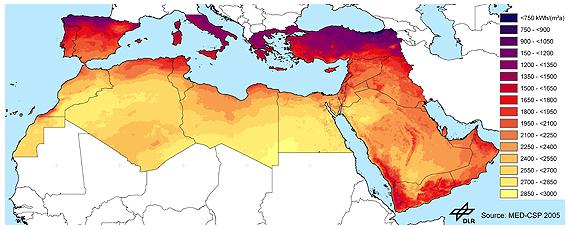 Atlas Solar para el Mediterráneo presentado por el centro aerespacial alemán Atlas Solar para el Mediterráneo presentado por el centro aerespacial alemán