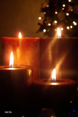 Las velas de Navidad Las velas de Navidad