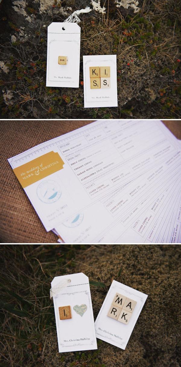 Ideas Originales: Letras scrabble en tu boda 3