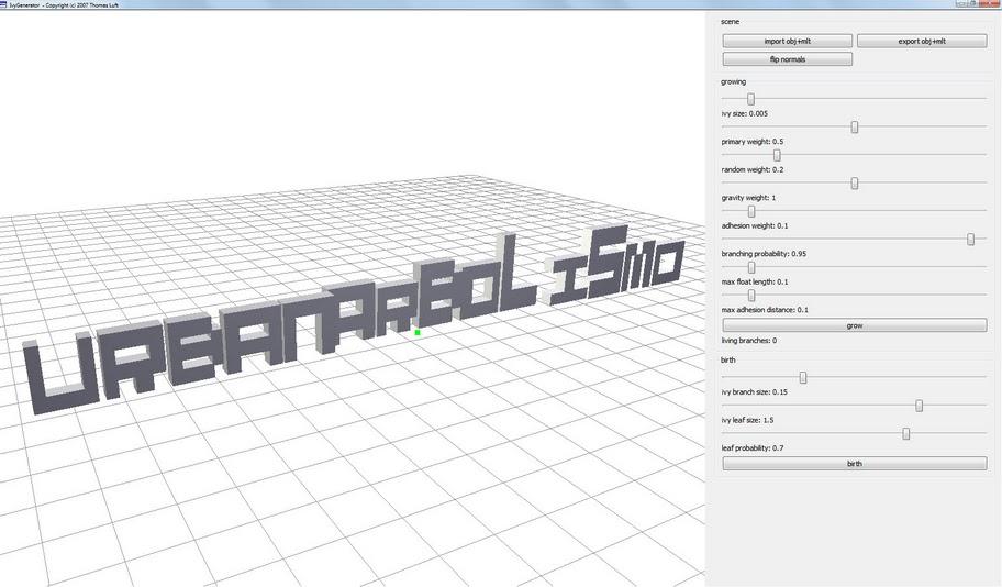Modelizando hiedra para el Logo de Urbanarbolismo 3D