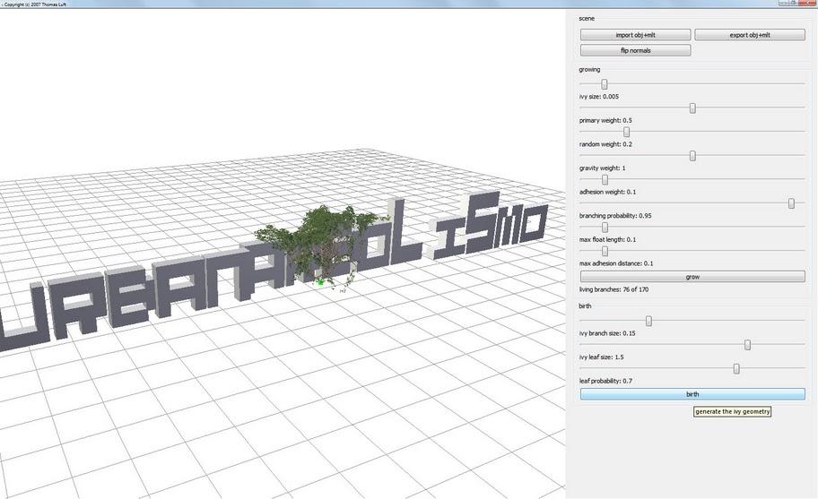 Modelizando hiedra para el Logo de Urbanarbolismo 3D