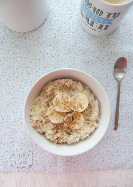 Porridge con plátano y canela