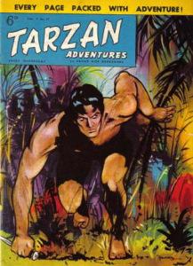 Universo Comic-Books! – Excentricidades creativas Michael Moorcock hizo sus primeros pinitos en la revista inglesa Tarzan Adventures, aunque parece que se tomó demasiadas “licencias artísticas” en su trabajo. Tarzan Copyright © 2013 ERB, Inc.