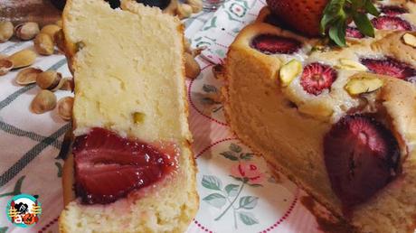 Plum cake fresas Plum cake fresas