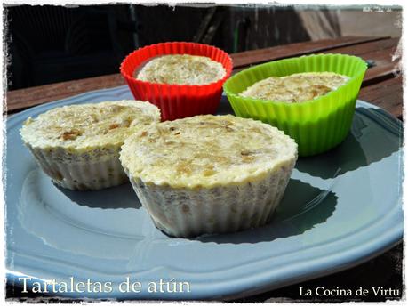 Tartaletas de atún al microondas Tartaletas de atún al microondas
