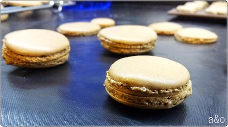 Macarons de chocolate y crema Macarons de chocolate y crema