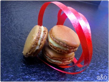 Macarons de chocolate y crema Macarons de chocolate y crema