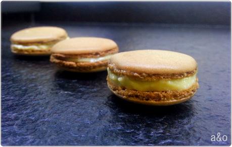 Macarons de chocolate y crema Macarons de chocolate y crema