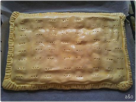 Empanada de dátiles, jamón york y queso Empanada de dátiles, jamón york y queso