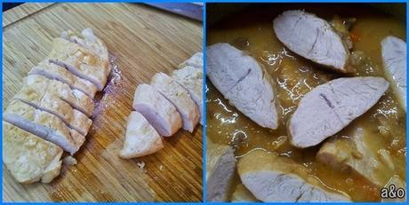 Pavo con setas y verduras Pavo con setas y verduras