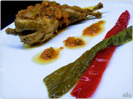 Codornices con salsa de verduras Codornices con salsa de verduras