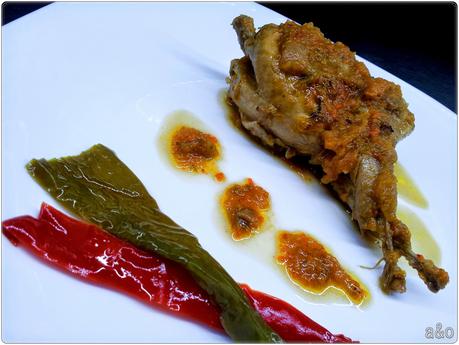 Codornices con salsa de verduras Codornices con salsa de verduras