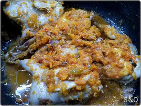 Codornices con salsa de verduras Codornices con salsa de verduras