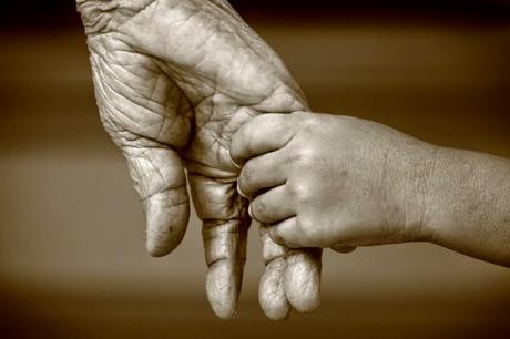 Paco Jémez, mi abuelo y su mano Paco Jémez, mi abuelo y su mano