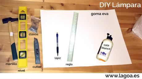 DIY Lámpara moderna por 80 céntimos materiales