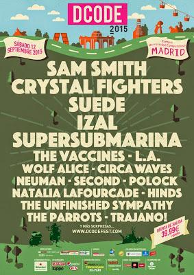 DCODE 2015: Suede, Sam Smith, Izal, Polock, Supersubmarina.... DCODE 2015: Suede, Sam Smith, Izal, Polock, Supersubmarina....