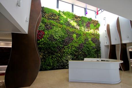 Jardín vertical en Matimex, Castellón. Jardín vertical de interior