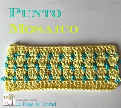 PUNTO MOSAICO A CROCHET PUNTO MOSAICO A CROCHET