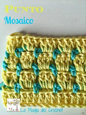 PUNTO MOSAICO A CROCHET PUNTO MOSAICO A CROCHET