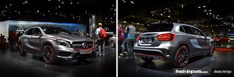 Collage-Mercedes-GLA-45-AMG Salón del automóvil de Barcelona 2015