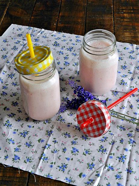 Smoothie de melón y fresas Smoothie de melón y fresas