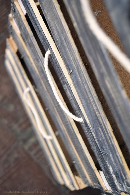 Detalles de las asas Cómo decorar cajas de frutas madera