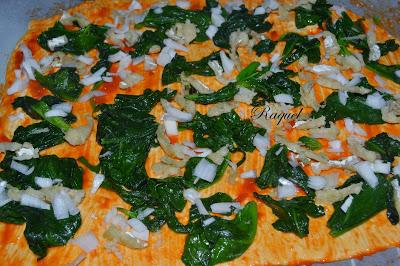 Pizza de Espinacas con Bacalao y Espárragos trigueros Pizza de Espinacas con Bacalao y Espárragos trigueros