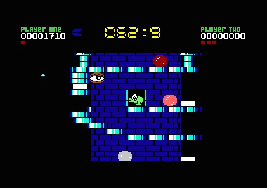 Pantallazo de la Semana - Nebulus de Commodore 64 Pantallazo de la Semana - Nebulus de Commodore 64