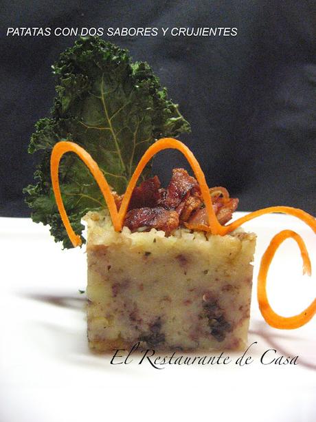 PATATAS CON DOS SABORES Y CRUJIENTES PATATAS CON DOS SABORES Y CRUJIENTES