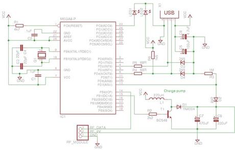 Control domestico mediante un smartphone usando ingeniería inversa Picture of Hardware: circuit