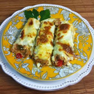 Canelones De Atún En Escabeche Y Pimientos Canelones De Atún En Escabeche Y Pimientos