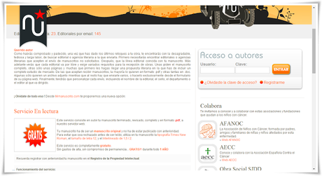 NUEVA WEB PARA AUTORES PRIMERIZOS NUEVA WEB PARA AUTORES PRIMERIZOS