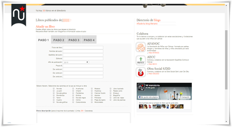 NUEVA WEB PARA AUTORES PRIMERIZOS NUEVA WEB PARA AUTORES PRIMERIZOS