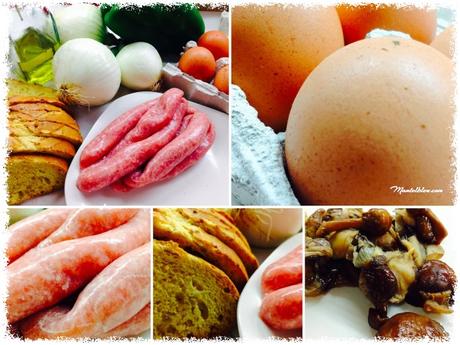 Tosta de pollo, setas y huevo con salsa de mostaza Tosta de pollo, setas y huevo con salsa de mostaza