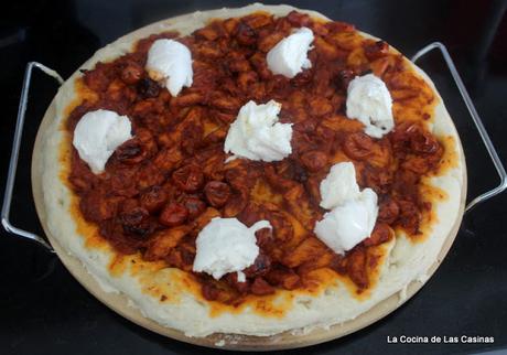 Pizza con Pollo Tikka Masala Pizza con Pollo Tikka Masala
