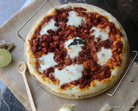 Pizza con Pollo Tikka Masala Pizza con Pollo Tikka Masala