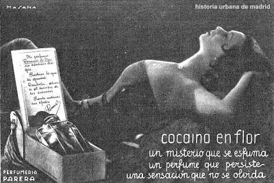 Cocaína volando por Gran Vía. Madrid, años 30
