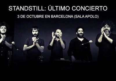 Standstill darán su último concierto el 3 de octubre en Barcelona