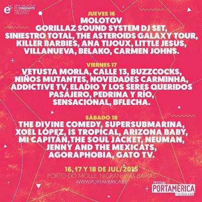 PortAmérica 2015 suma a Vetusta Morla, Molotov, Gorillaz (Dj Set), Calle 13...