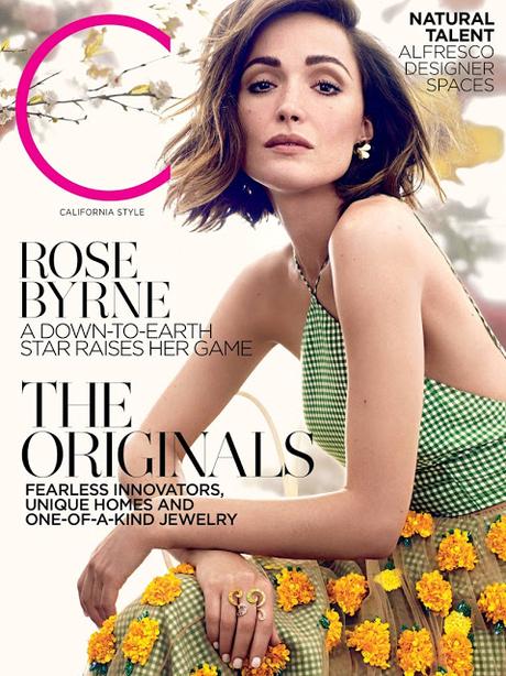 Rose Byrne increíble en estampados florales para C Magazine