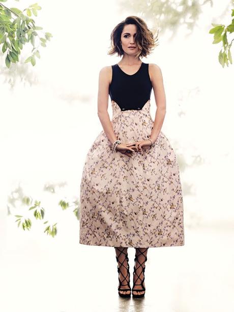 Rose Byrne increíble en estampados florales para C Magazine