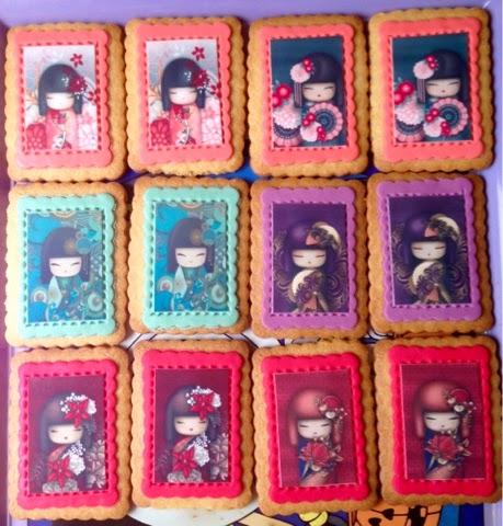 Galletas kimmidoll con papel de azucar