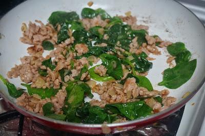 Macarrones con espinacas Macarrones con espinacas